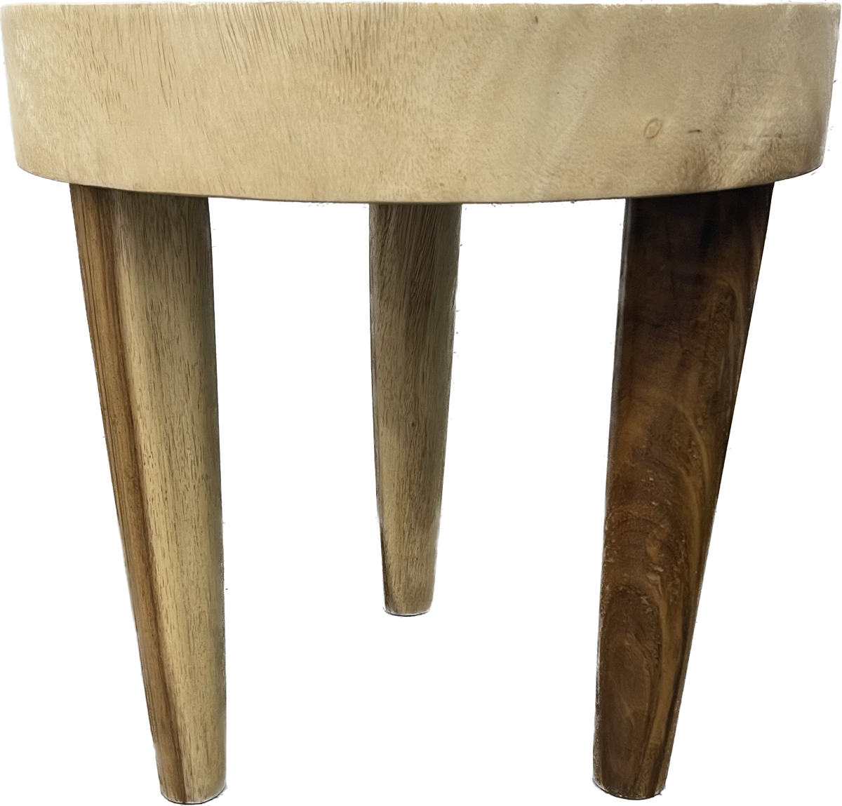 RUSTIC TIMBER SIDE TABLE SMALL ZEPHYR HOME