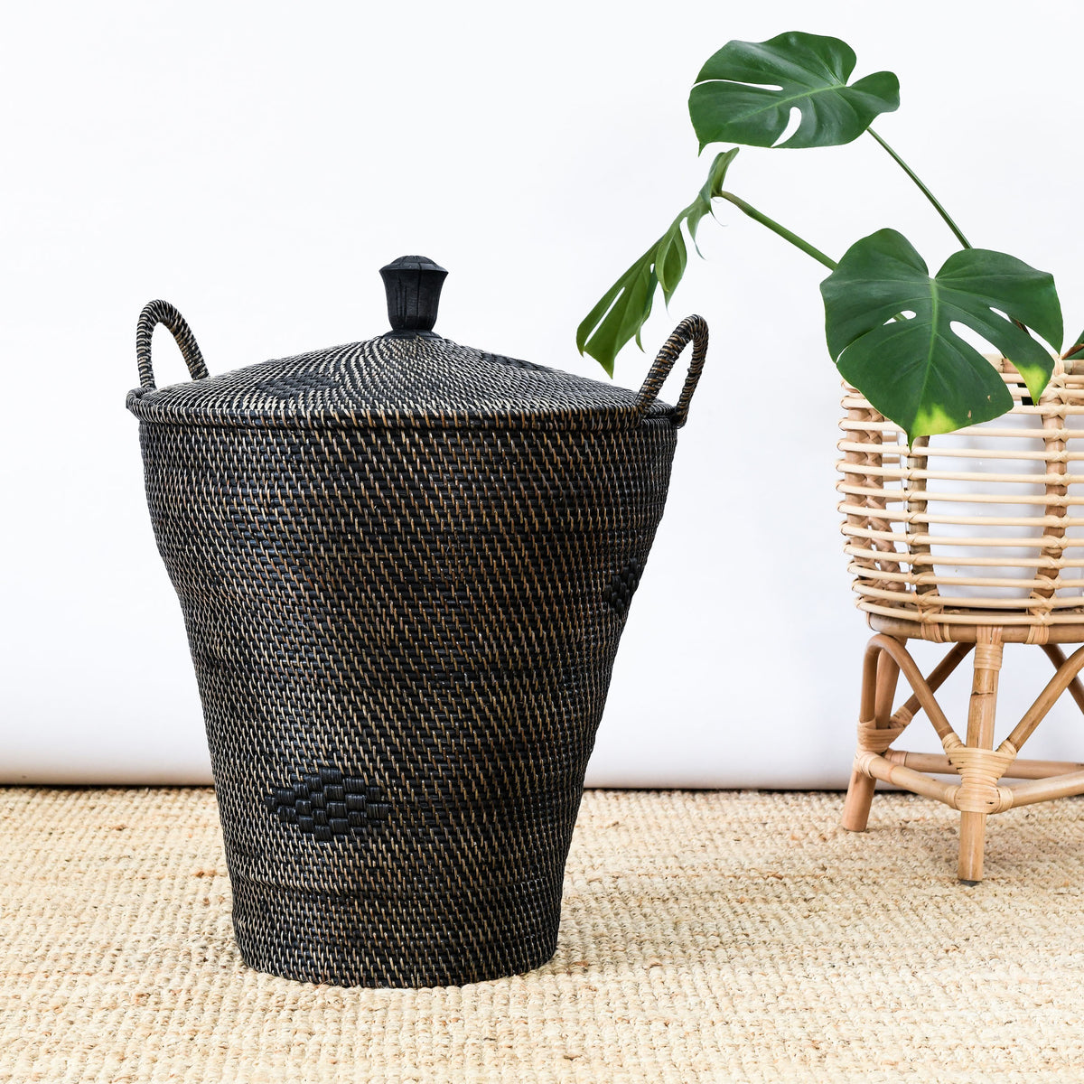 SOUK SEAGRASS BASKET DARK BROWN ZEPHYR HOME