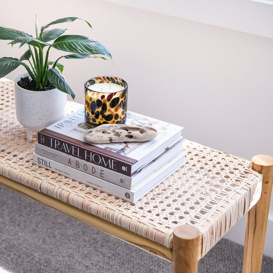 Belize Teak & Rattan Bench Seat