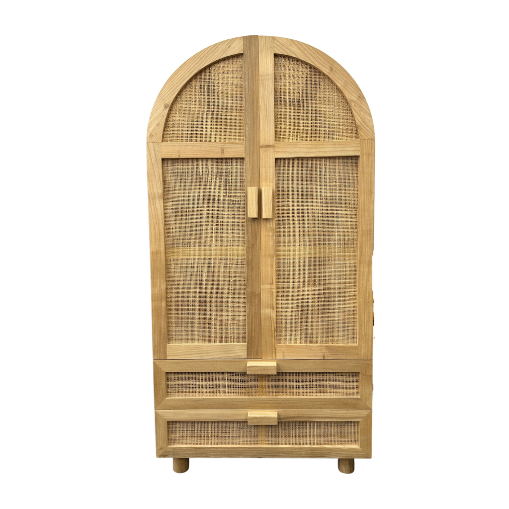 IXCHEL ARCH CUPBOARD WITH DRAWERS
