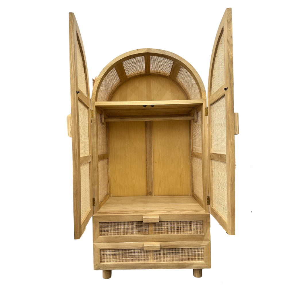 IXCHEL ARCH CUPBOARD WITH DRAWERS