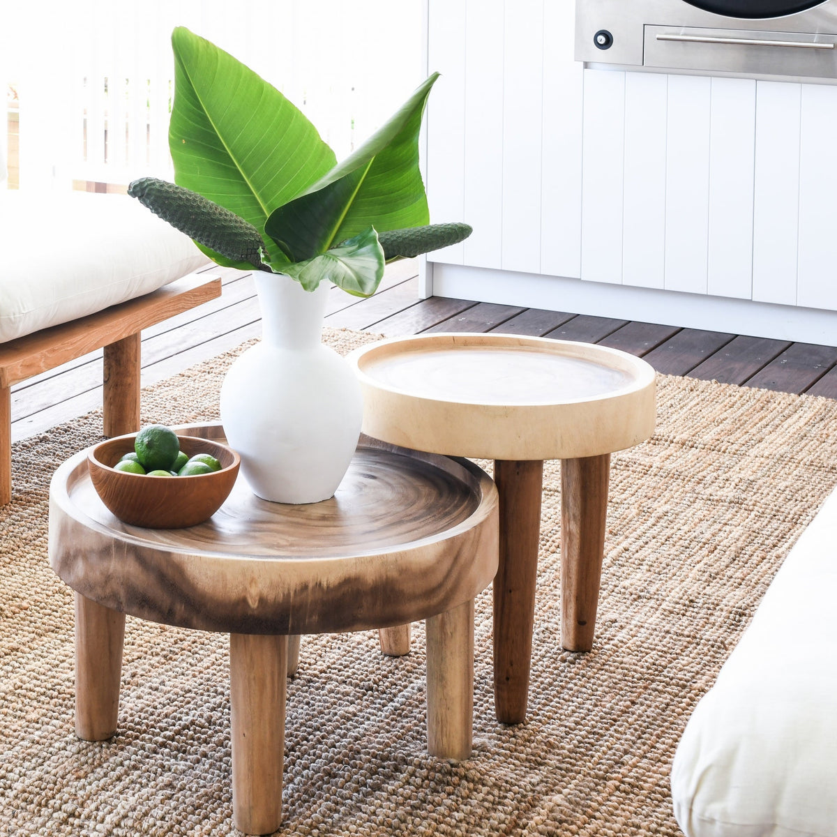 RUSTIC TIMBER SIDE TABLE | SMALL – ZEPHYR HOME