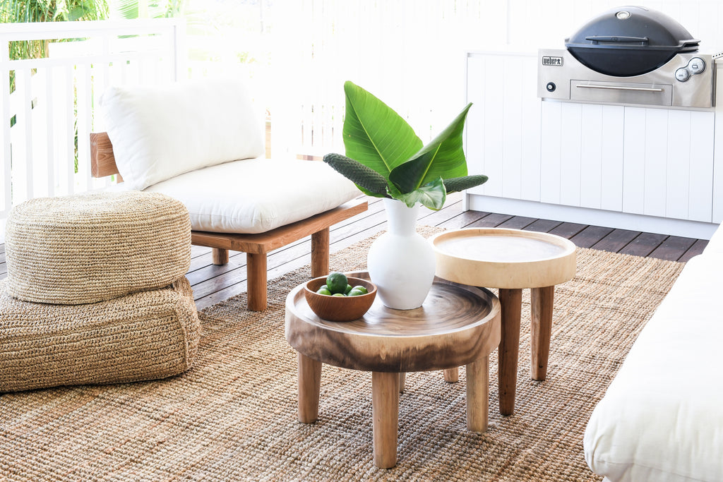 RUSTIC TIMBER COFFEE TABLE | LARGE