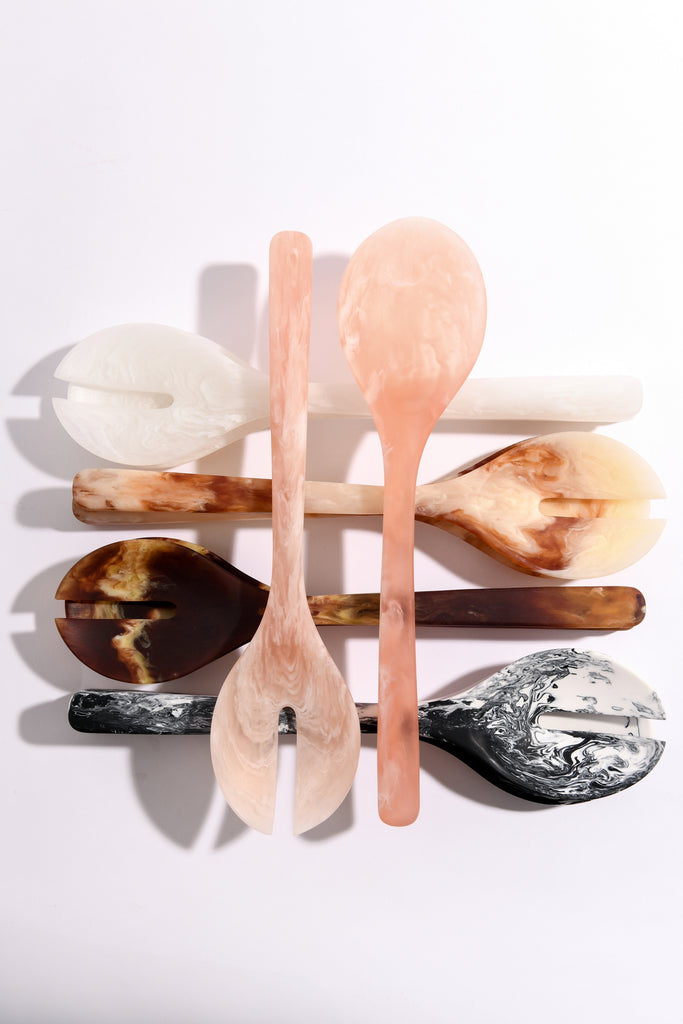 RESIN SALAD SERVERS | JUST PEACHY