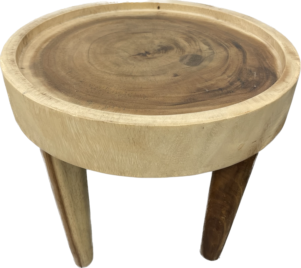 RUSTIC TIMBER SIDE TABLE | SMALL