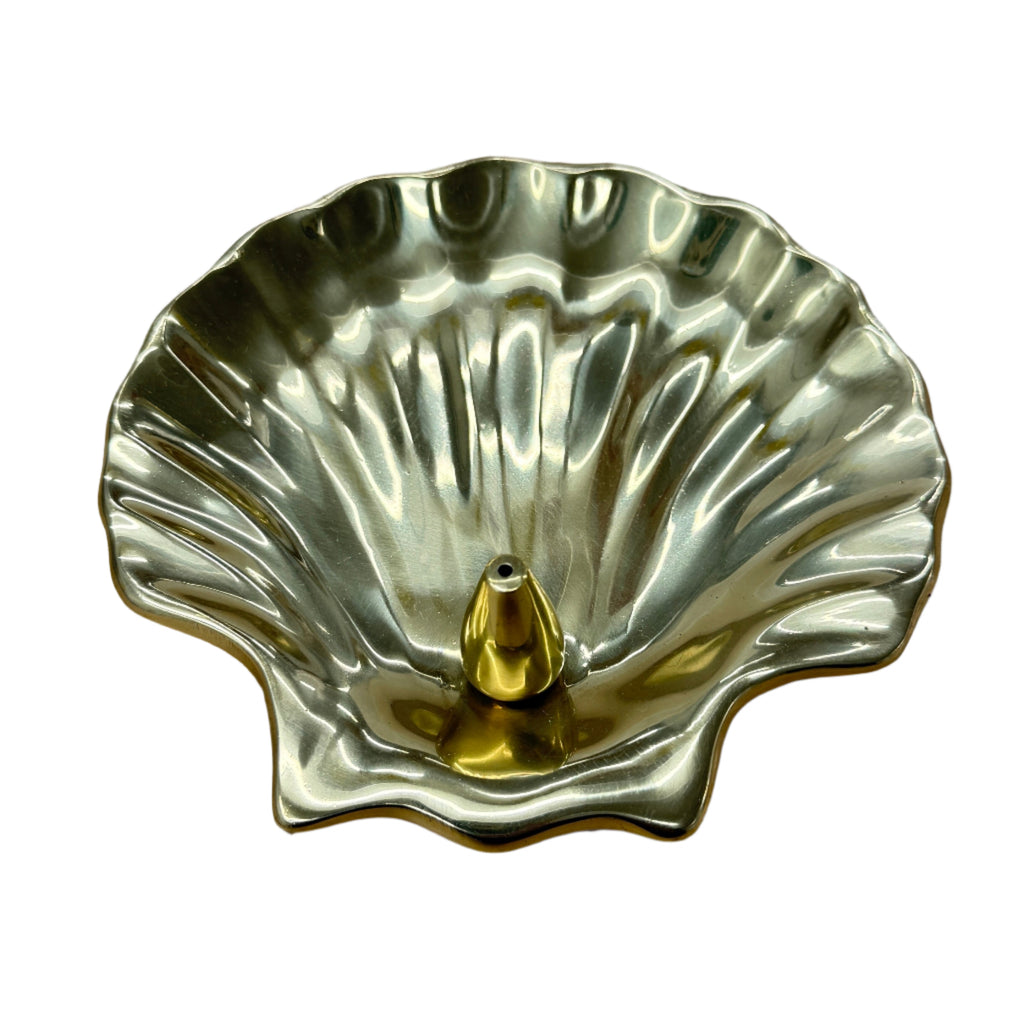 BRASS SHELL INCENSE HOLDER