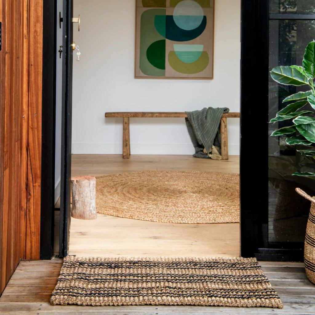 SMITH STRIPE JUTE DOORMAT