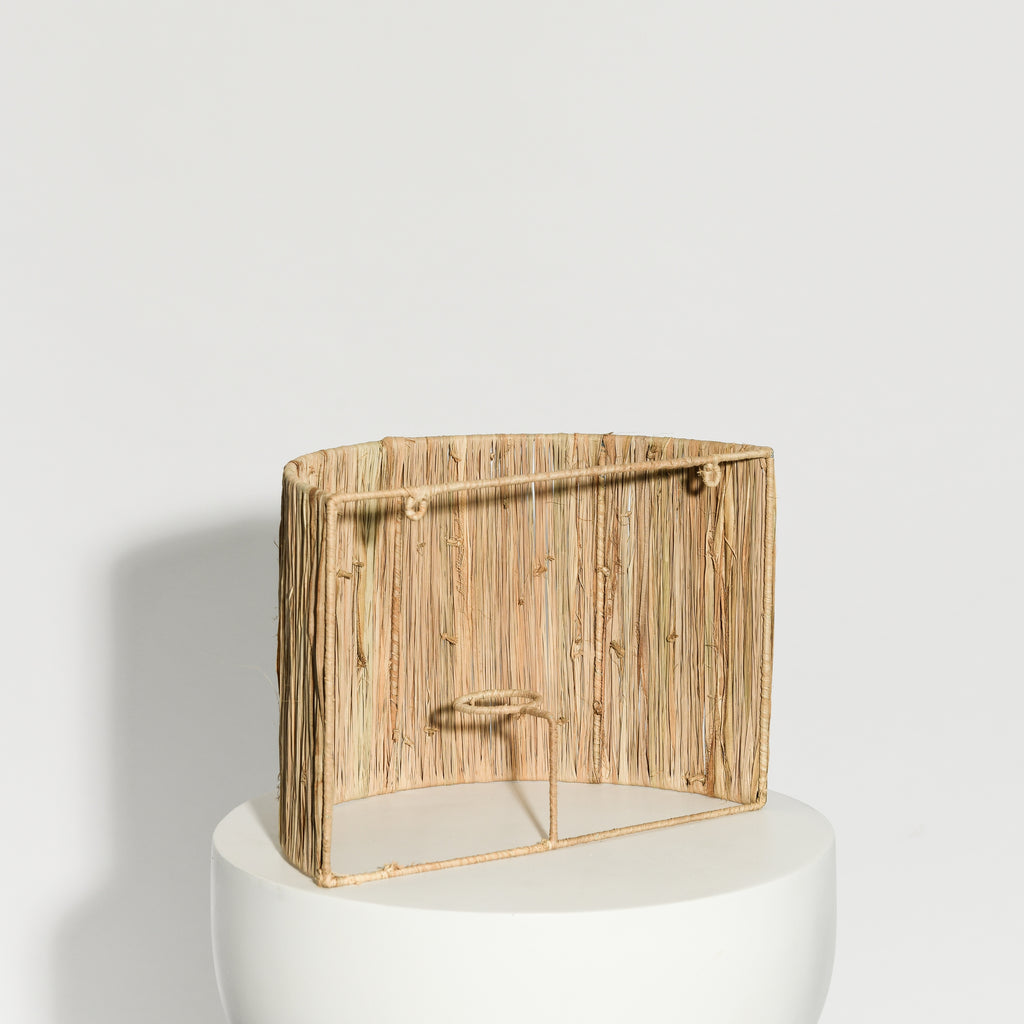 RAFFIA WALL SCONCE | NATURAL - SMALL