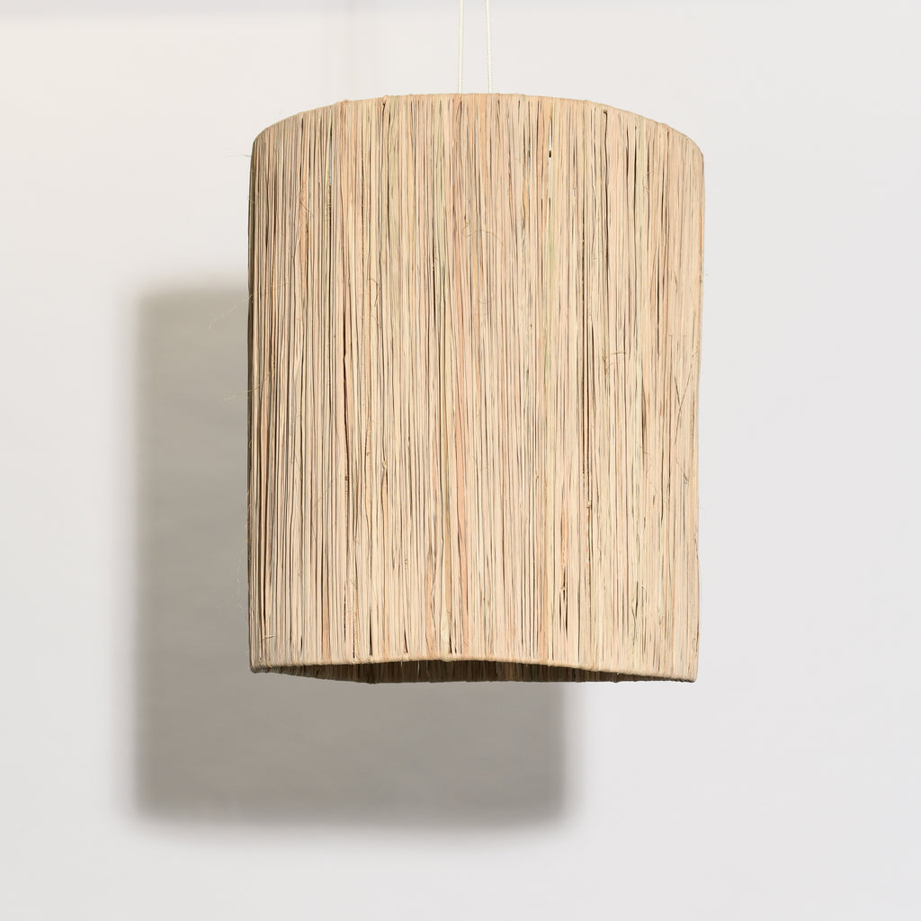 RAFFIA CYLINDER LAMP SHADE