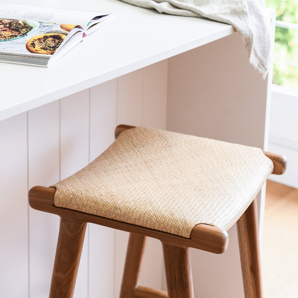 ZULU BORNEO RATTAN STOOL | NATURAL