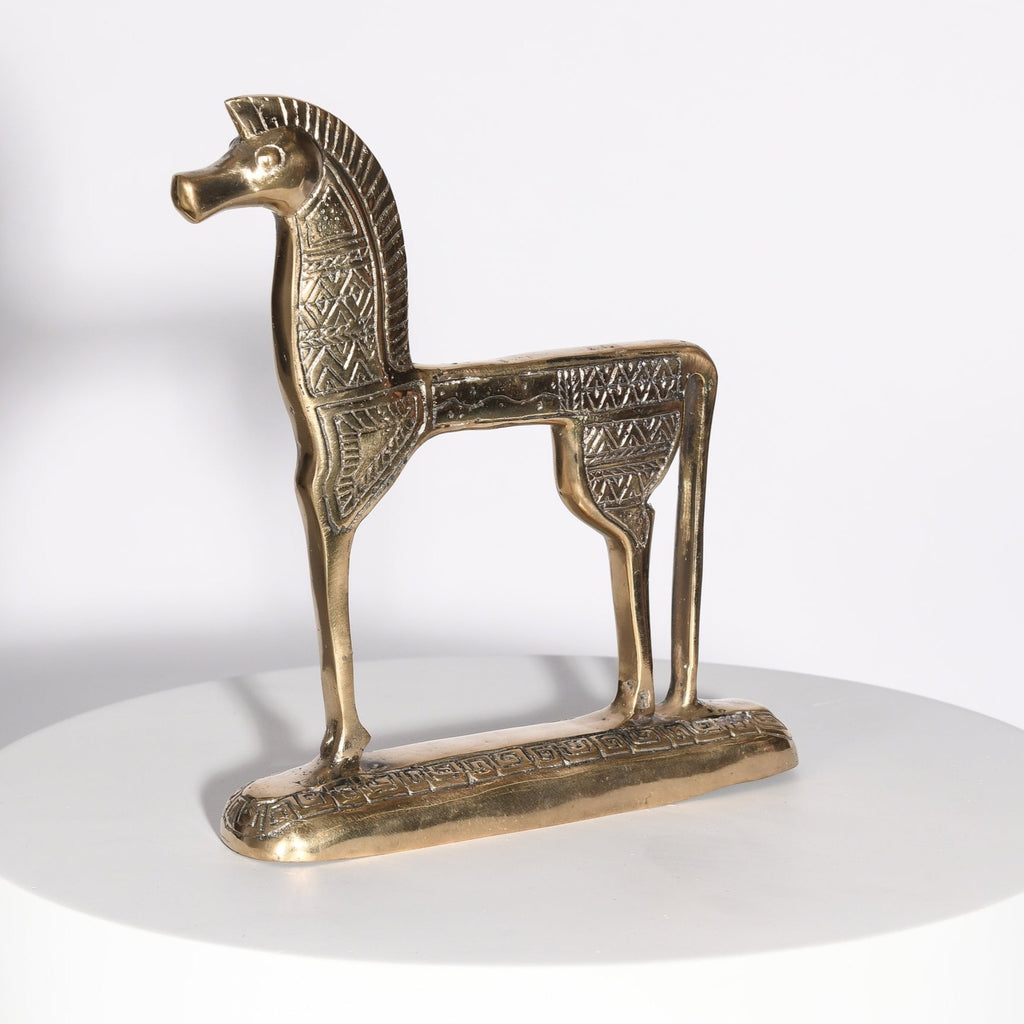 SOLID BRASS EGYPTIAN HORSE