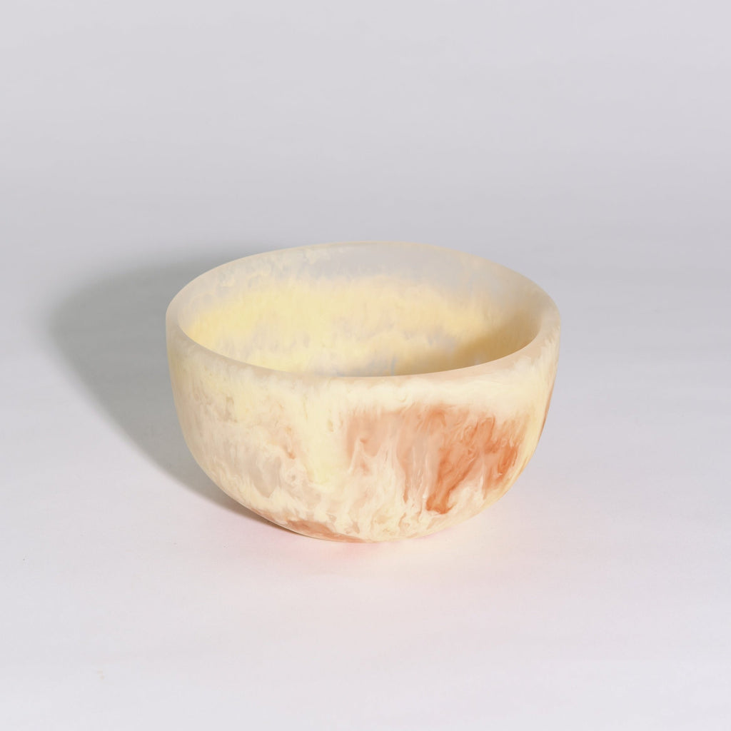 SMALL ROUND RESIN BOWL | CARAMEL CREAM