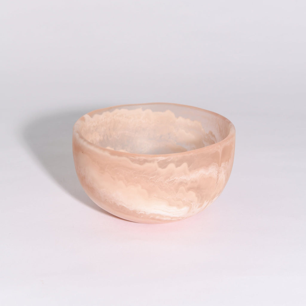 SMALL ROUND RESIN BOWL | JUST PEACHY