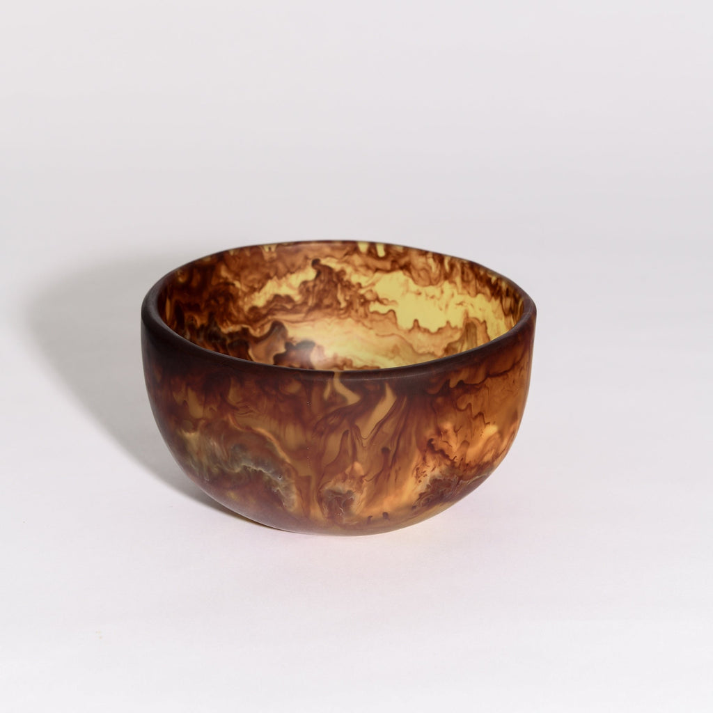 SMALL ROUND RESIN BOWL | TORTOISE