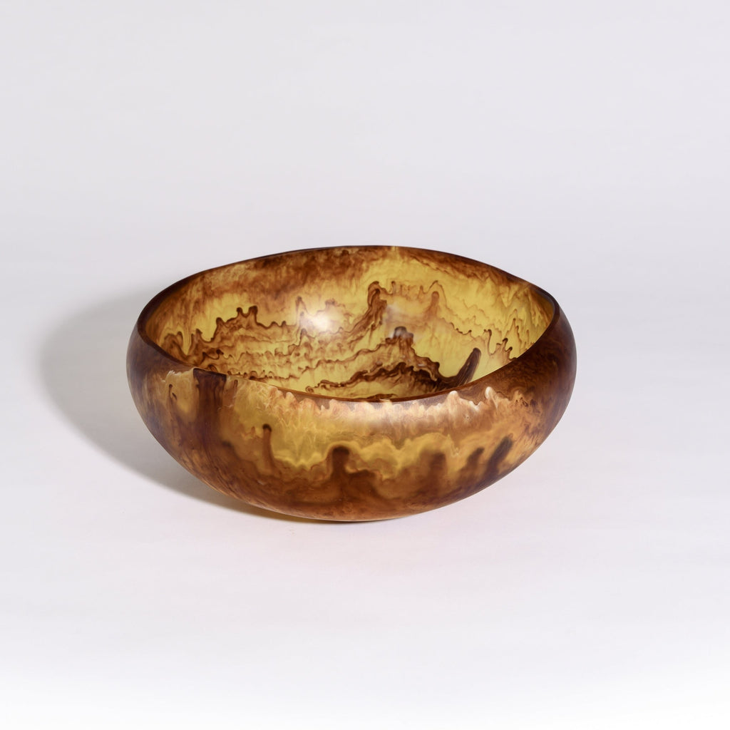 ORGANIC RESIN SALAD BOWL | TORTOISE