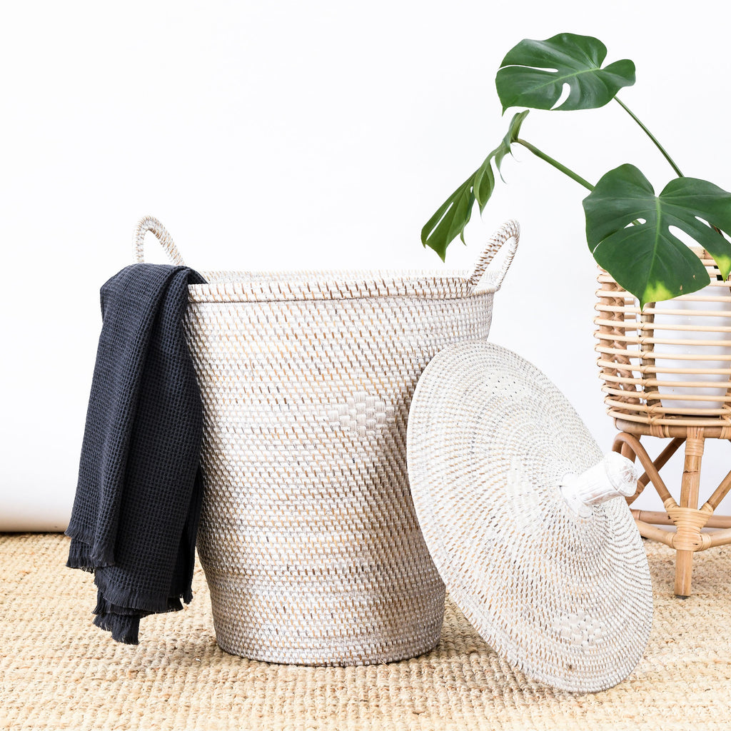 SOUK SEAGRASS BASKET | WHITE