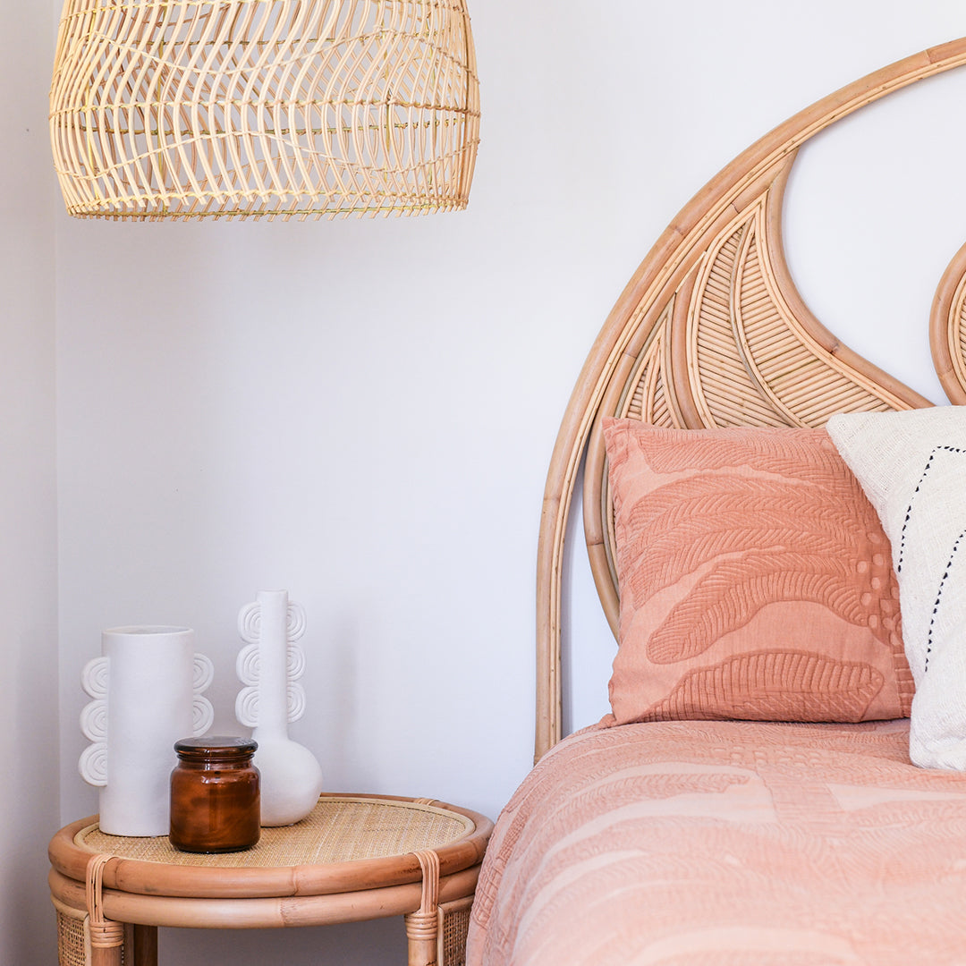 Copa Rattan Round Bedside Tables