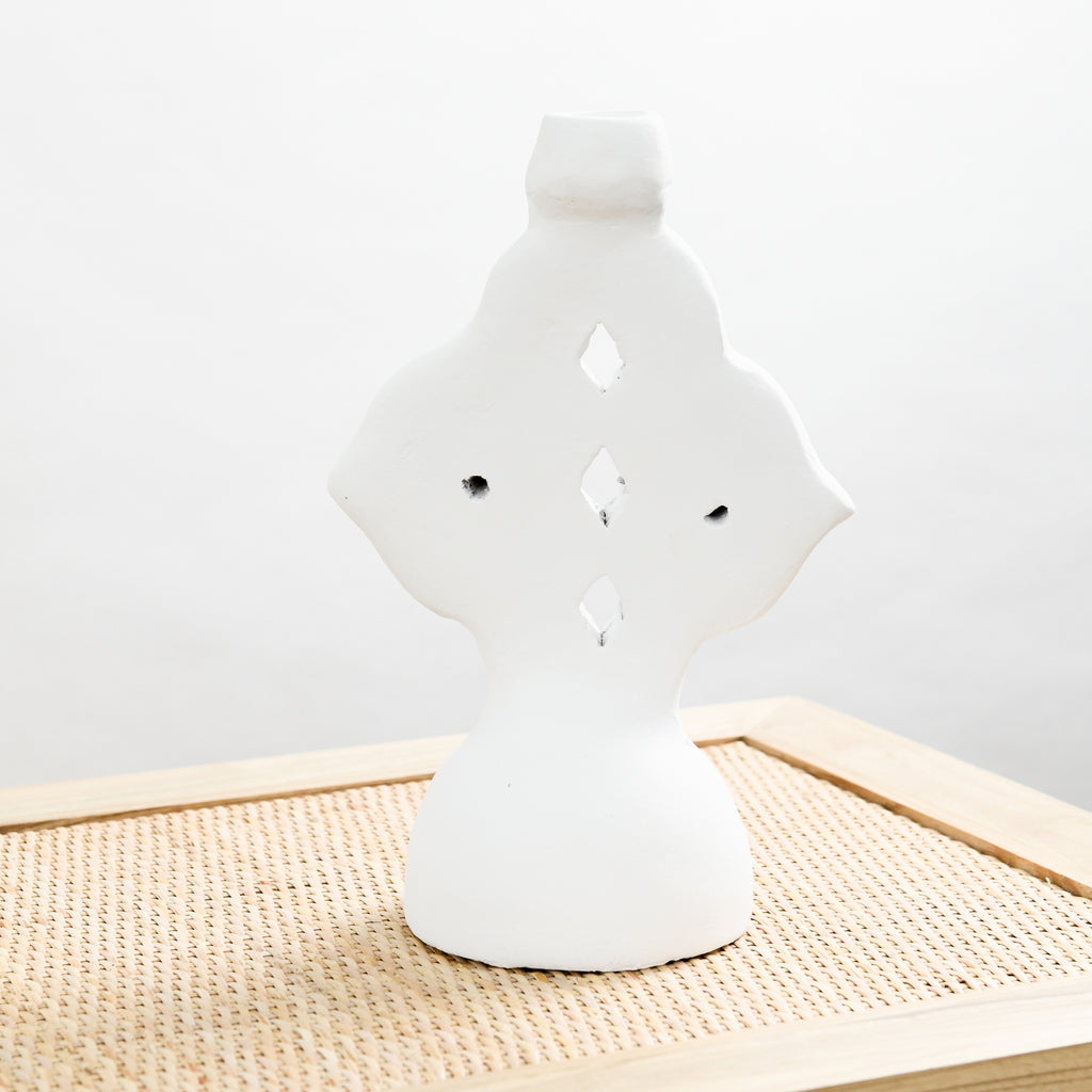 SEVILLE CANDLE HOLDER | WHITE