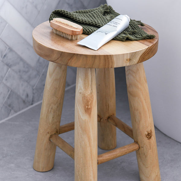 MIMI SOLID TEAK STOOL ZEPHYR HOME