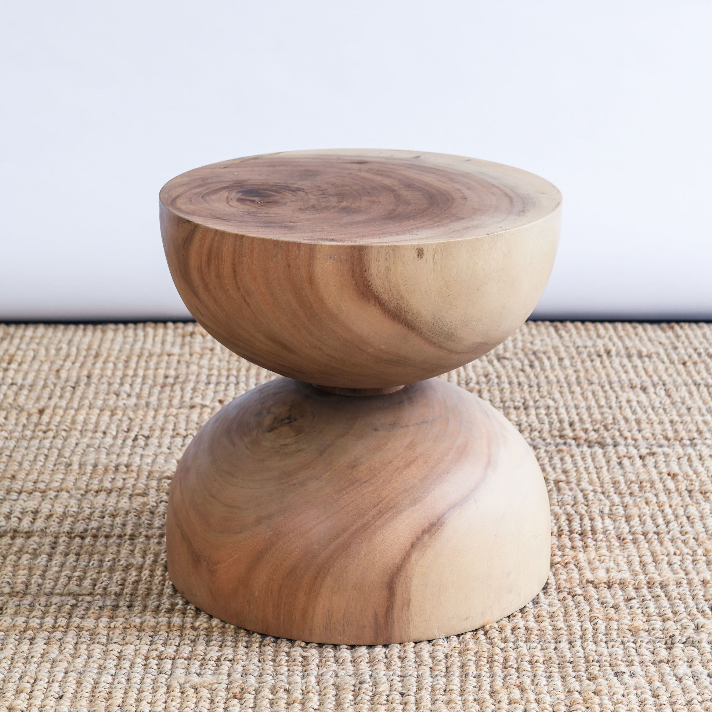 Wooden 2025 hourglass stool