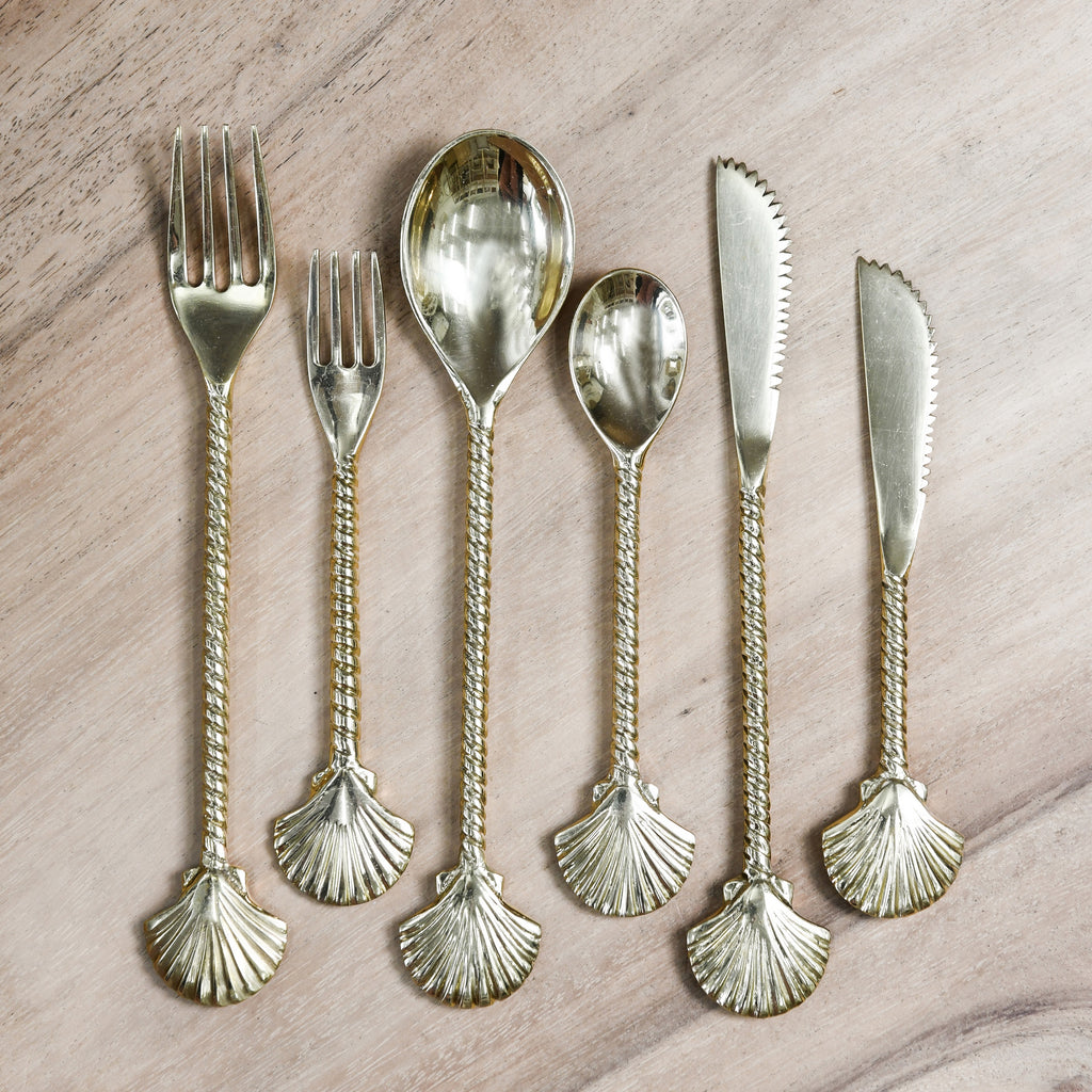 SEASHELL FORK | BRASS