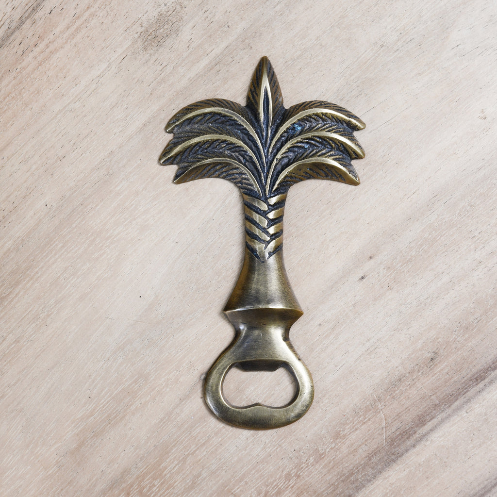 PALM BOTTLE OPENER | ANTIQUE BRASS